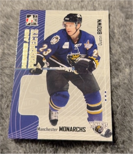 2005-06 In The Game Heroes and Prospects #83 Dustin Brown — front