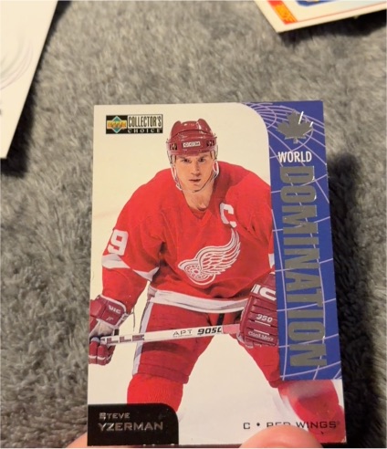 1997-98 Upper Deck Collector's Choice World Domination #W3 Steve Yzerman — front