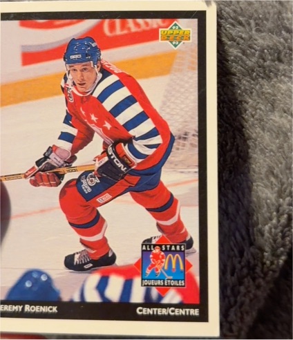 1992-93 Upper Deck McDonald's All-Stars #McD-13 Jeremy Roenick — front
