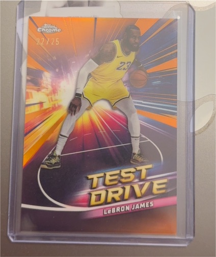 2024-25 Topps Chrome #TD-14 LeBron James Test Drive — front