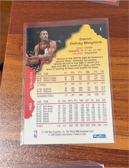 1996 SkyBox #2 Daron Oshay Blaylock — front