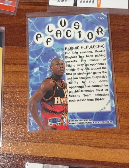 1998-99 Fleer Tradition - Plus Factor #145 Mookie Blaylock — front
