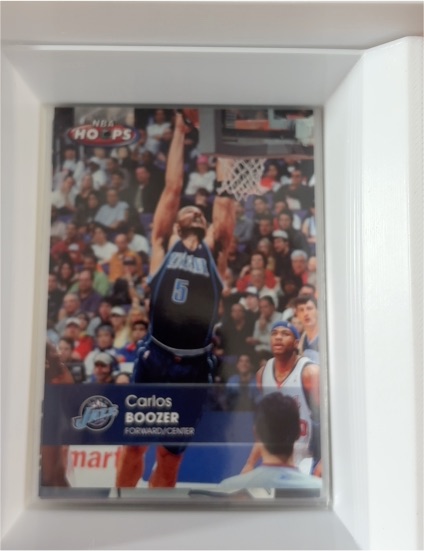 2004-05 NBA Hoops #54 Carlos Boozer — front