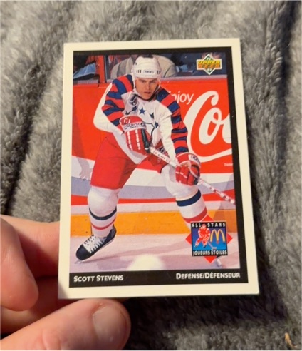 1992-93 Upper Deck McDonald's #MCD-27 Scott Stevens — front