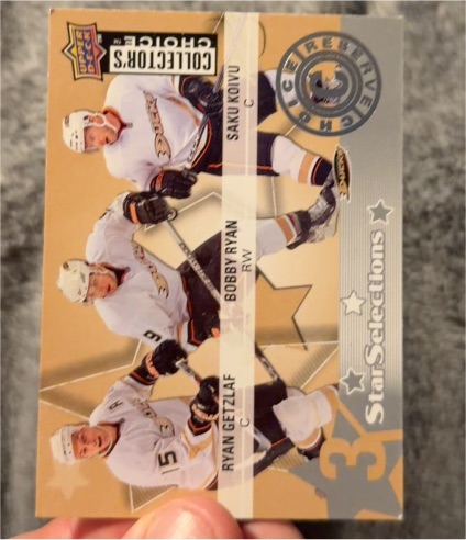2009-10 Upper Deck Collector's Choice Reserve #201 Saku Koivu/Bobby Ryan/Ryan Getzlaf — front