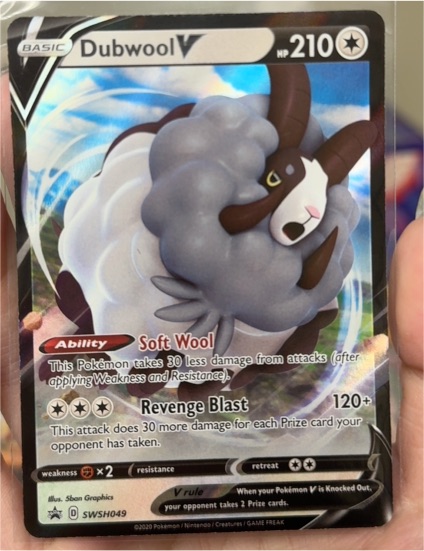 2020 Pokemon TCG SWSH049 Dubwool V — front