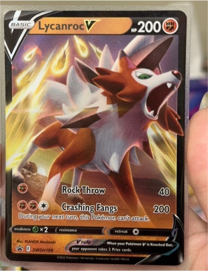 2022 Pokémon SWSH199 Lycanroc V — front