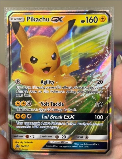 2019 Pokémon SM232 Pikachu GX — front