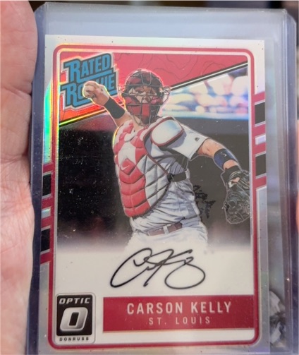 2017 Donruss Optic #174 Carson Kelly Rated Rookie — front