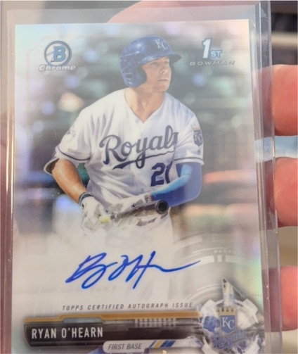 2017 Bowman Chrome #CPA-ROH Ryan O'Hearn — front