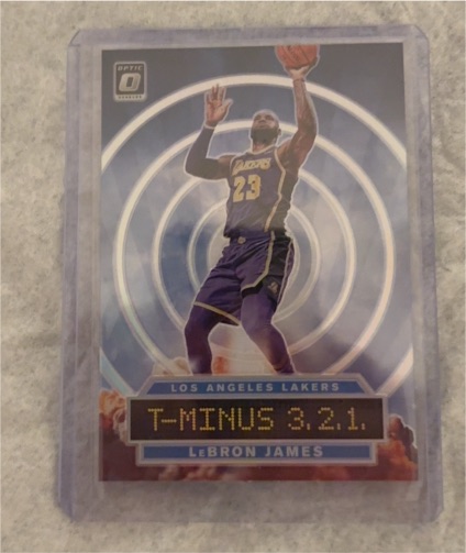 2019-20 Donruss Optic #9 LeBron James T-Minus 3,2,1 — front