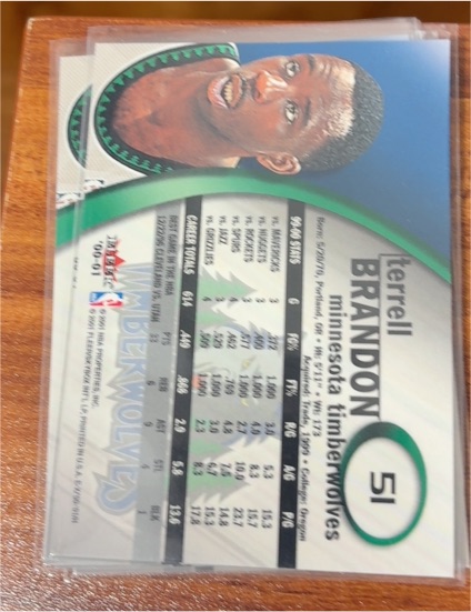 2000-01 Fleer Ultra #51 Terrell Brandon — front