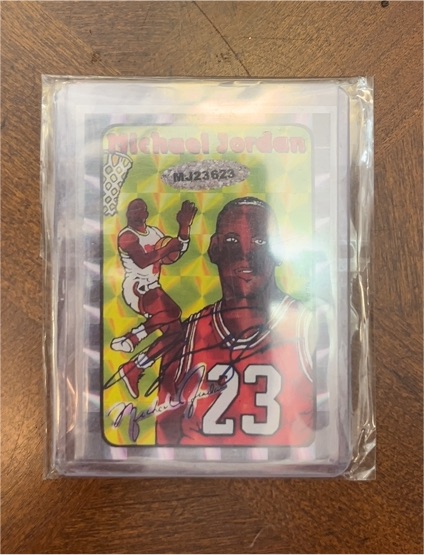 1985 Prizm Jewel Michael Jordan Sticker — front