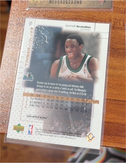 2001-02 Upper Deck Ovation #52 Terrell Brandon — front