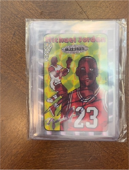 1985 Prizm Michael Jordan Jewel Sticker #MJ23623 — front