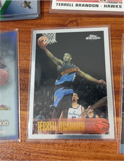 1996-97 Topps Chrome #148 Terrell Brandon — front