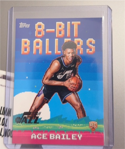2025-26 Topps #8B-35 Ace Bailey 8-Bit Ballers Utah Jazz RC — front