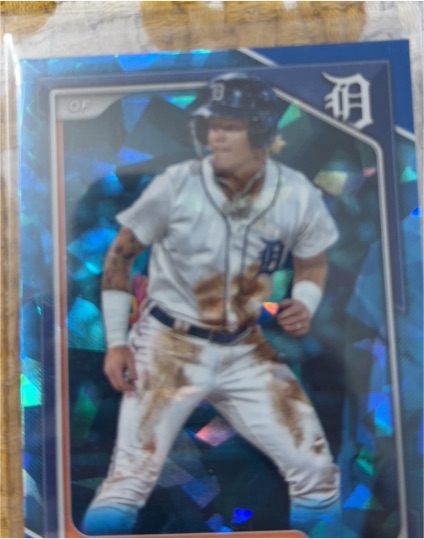 2020 Bowman Chrome Sapphire #BCP-122 Riley Greene — front