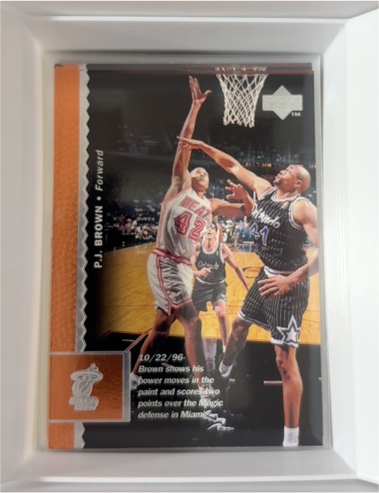 1996-97 Upper Deck #242 P.J. Brown — front
