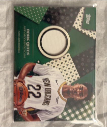 2025-26 Topps Holiday #HR-10 Derik Queen Holiday Relics — front