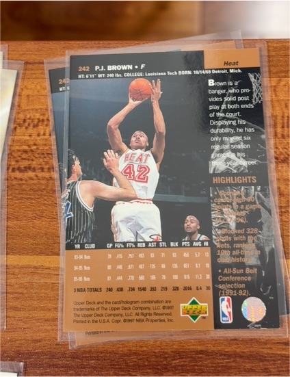 1994-95 Upper Deck #242 P.J. Brown — front
