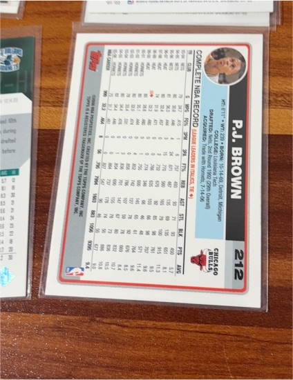 1993-94 Topps #212 P.J. Brown — front