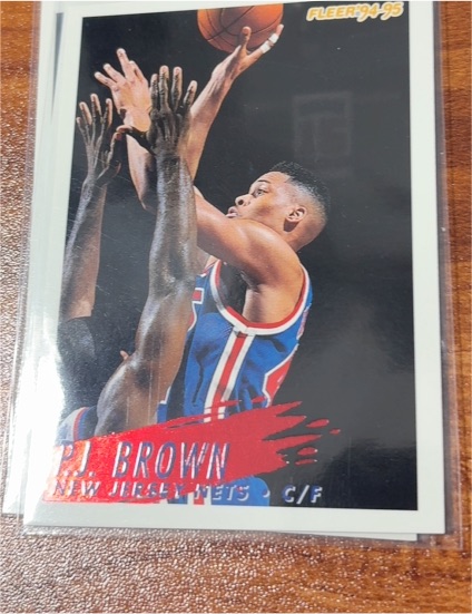 1994-95 Fleer #141 P.J. Brown — front