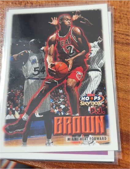 1999-00 Skybox NBA Hoops #18 P.J. Brown — front