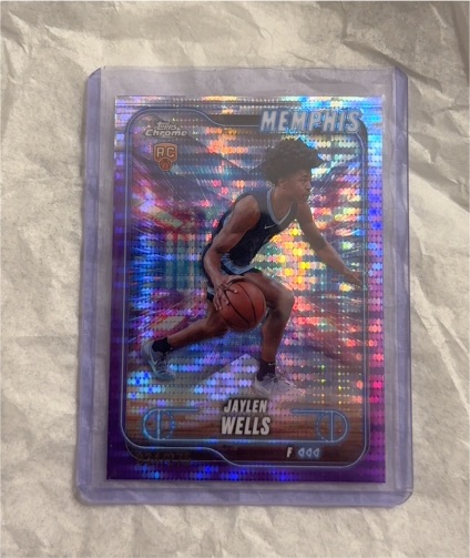 2024-25 Topps Chrome #185 Jaylen Wells — front