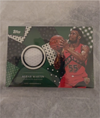 2025-26 Topps Holiday #HR-34 Alijah Martin Holiday Relics — front
