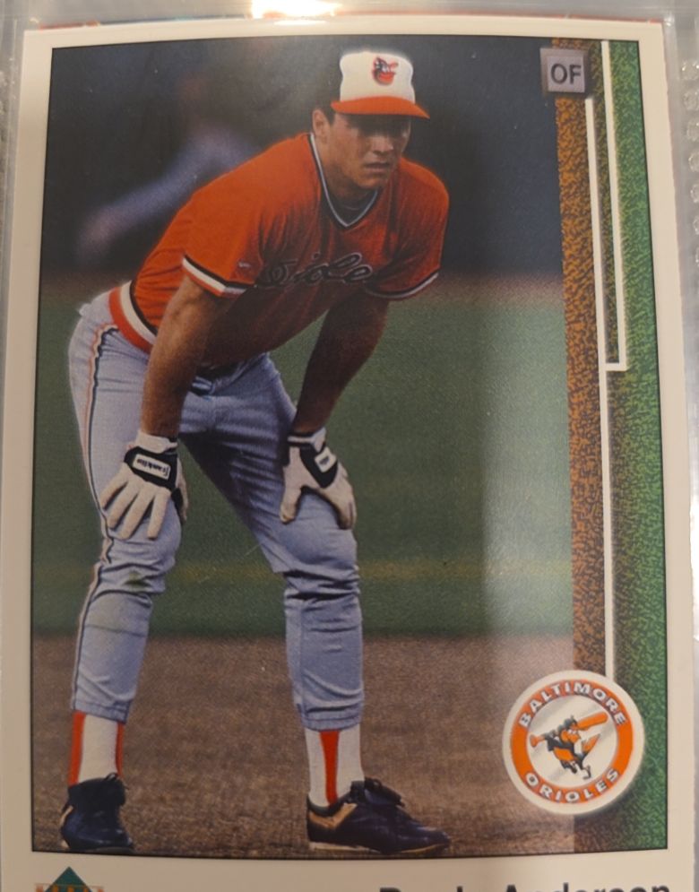 1989 Upper Deck #408 Brady Anderson — front