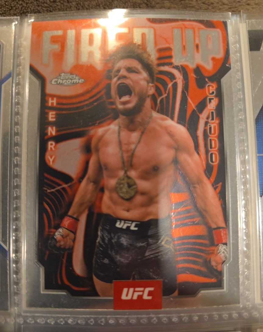 2025 Topps Chrome UFC #FUP-18 Henry Cejudo Fired Up — front