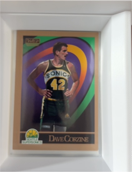 1990-91 SkyBox #417 Dave Corzine Seattle SuperSonics — front