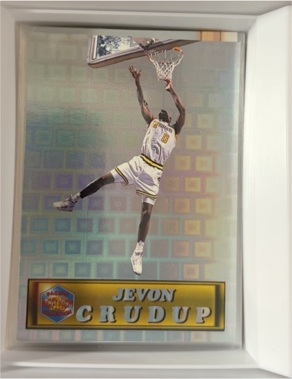 1994 Pacific Crown Collection Prism #9 Jevon Crudup — front