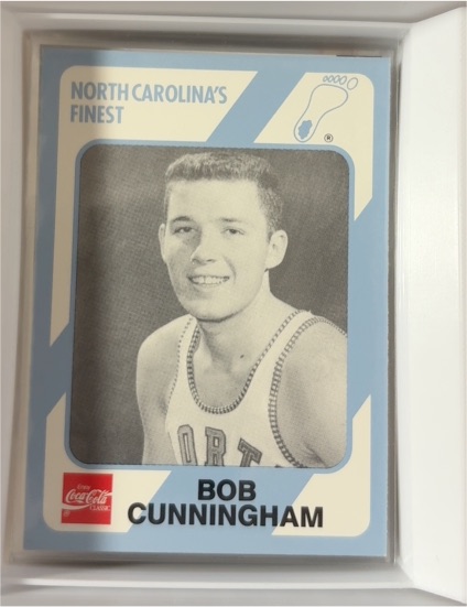 1989-90 Collegiate Collection/Coca-Cola North Carolina's Finest #123 Bob Cunningham — front
