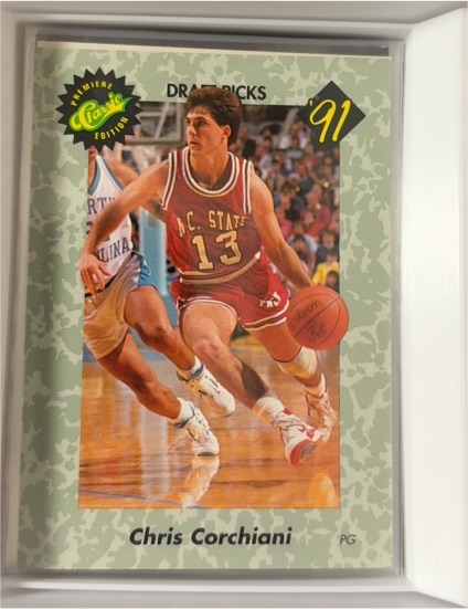 1991 Classic Draft Picks #26 Chris Corchiani — front