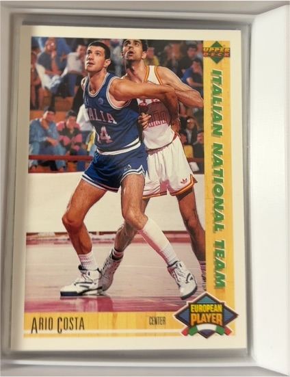 1991-92 Upper Deck International Italian #115 Ario Costa — front