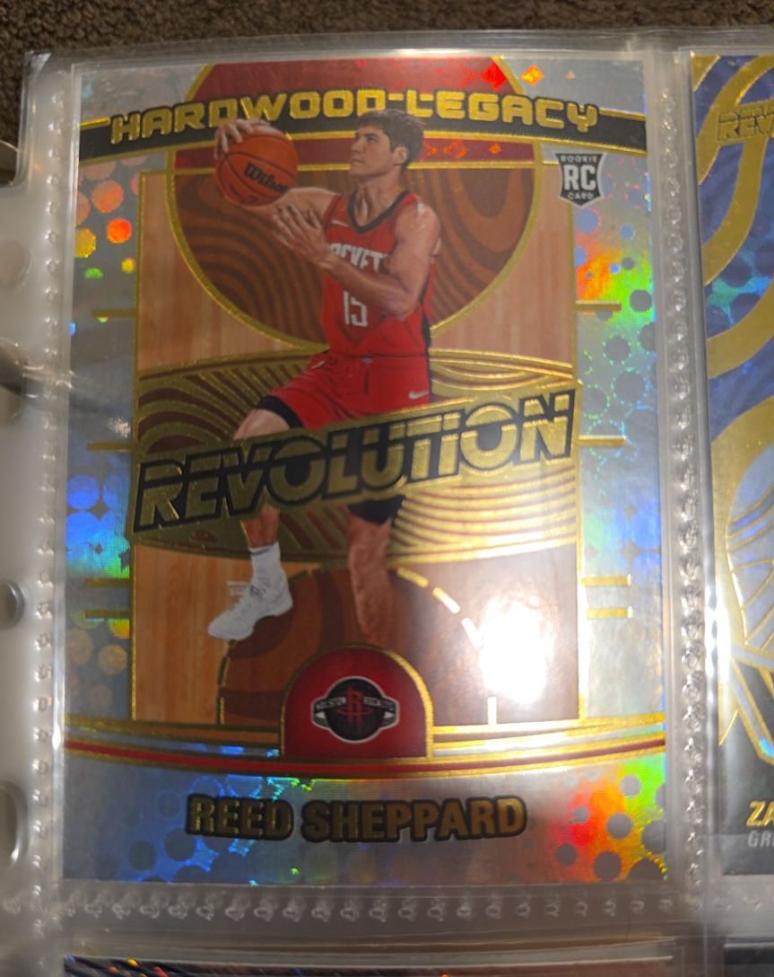 2024-25 Panini Revolution #23 Reed Sheppard Hardwood Legacy RC — front