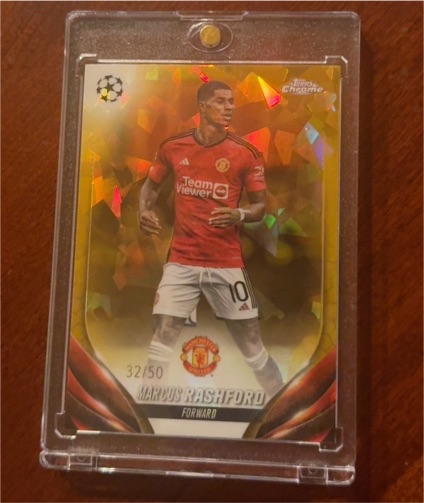 2023-24 Topps Chrome UEFA #16 Marcus Rashford — front