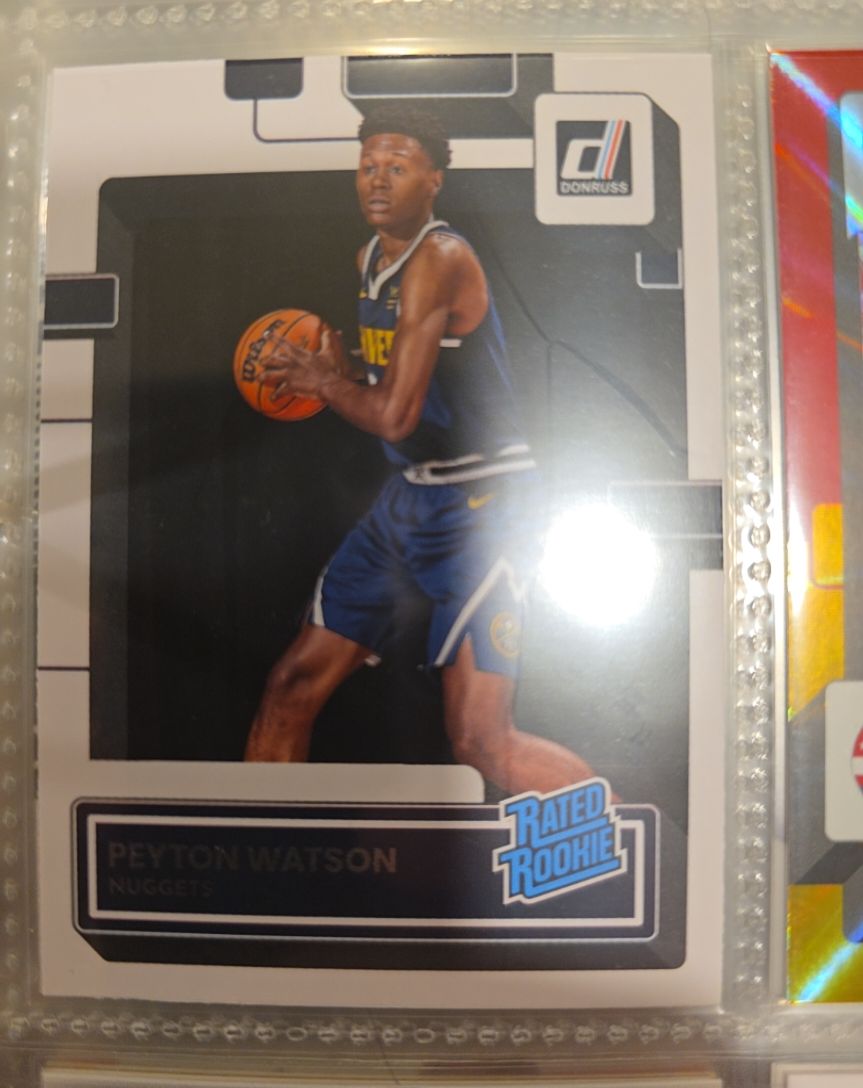 2022-23 Donruss #230 Peyton Watson Rated Rookie — front