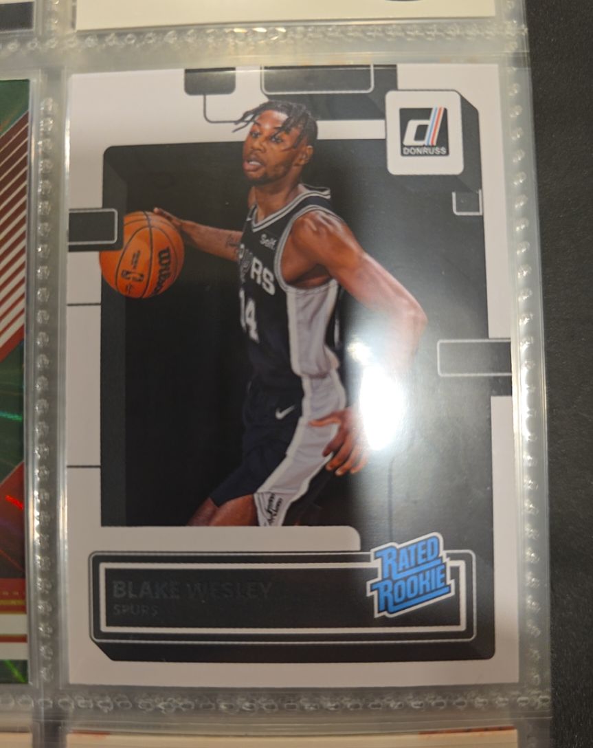 2022-23 Panini Donruss #225 Blake Wesley Rated Rookie Spurs — front