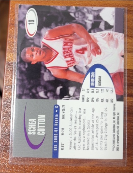 2000 Sage Hit #6 Schea Cotton — front