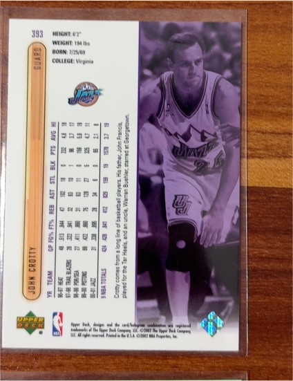 2000 Upper Deck Encore #393 John Crotty — front
