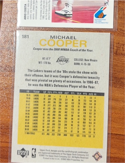 1981-82 Upper Deck #181 Michael Cooper — front