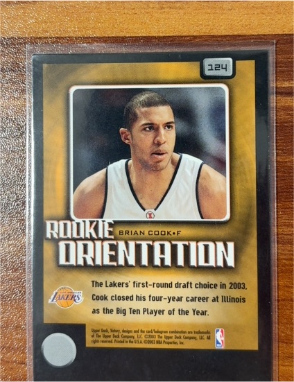 2003-04 Upper Deck Victory #124 Brian Cook Rookie Orientation — front
