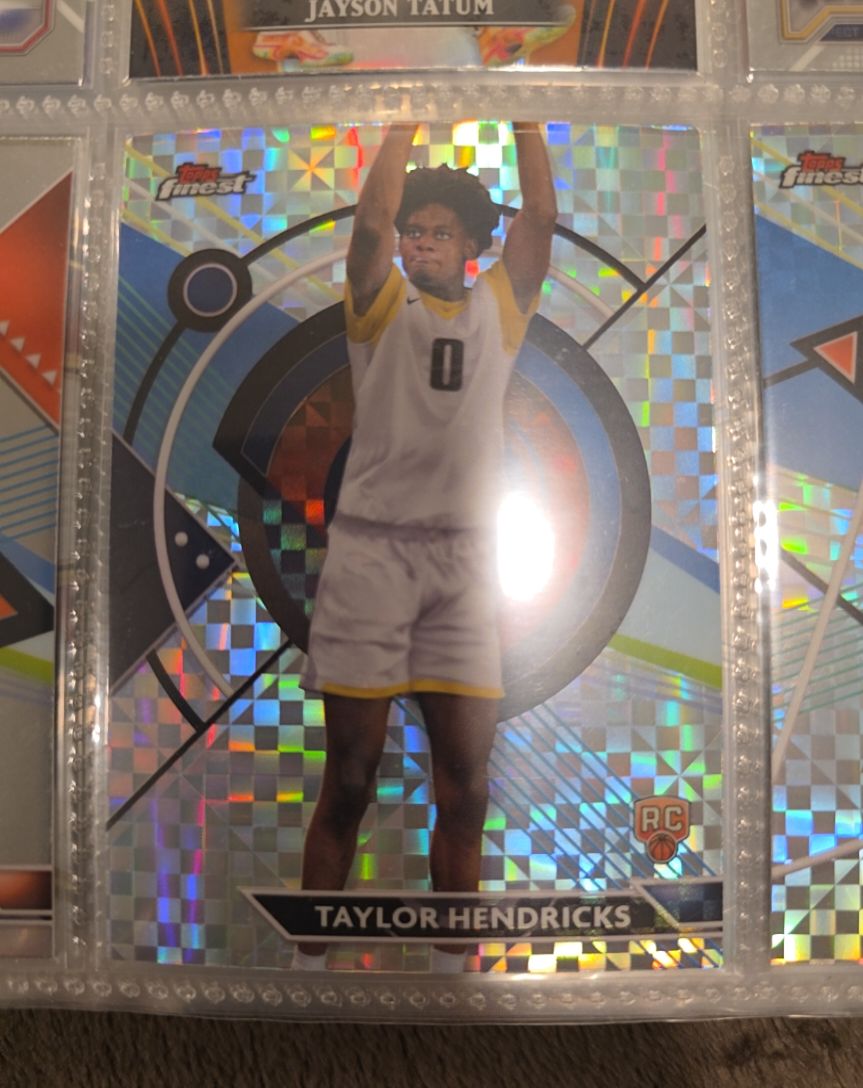 2023-24 Topps Finest #80 Taylor Hendricks — front