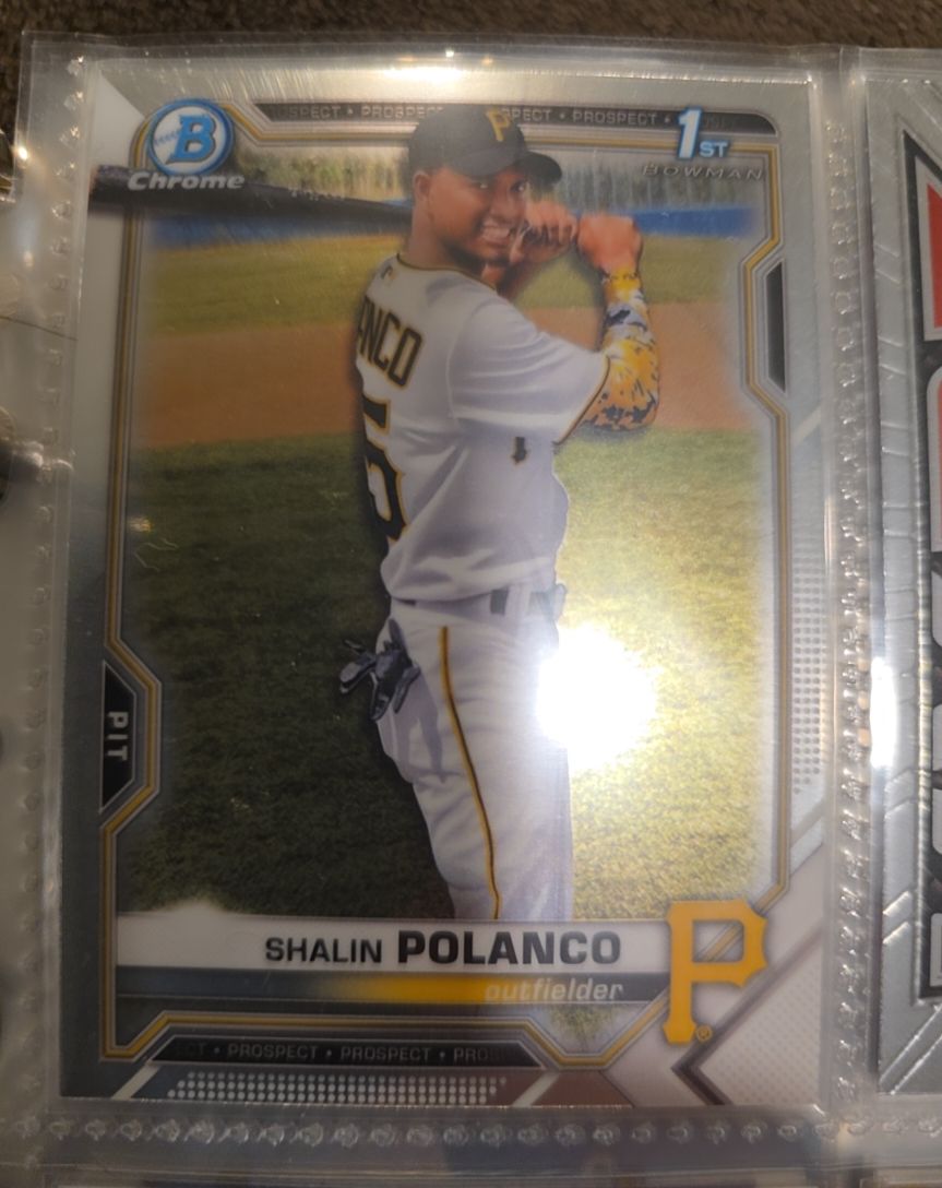 2021 Bowman Chrome #BCP-222 Shalin Polanco — front