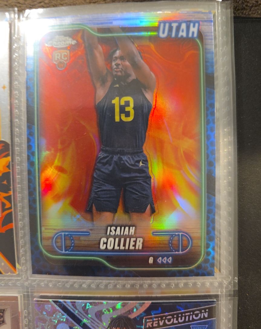 2024-25 Topps Chrome #112 Isaiah Collier RC — front