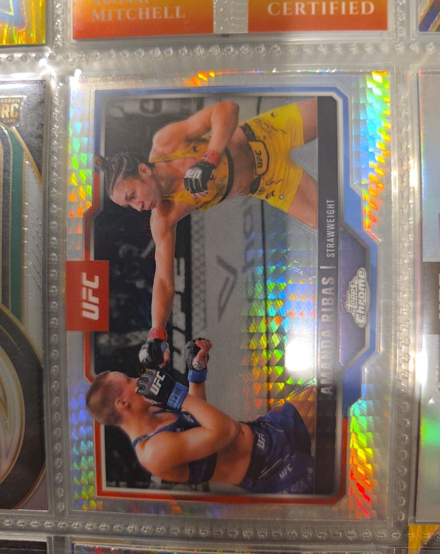 2025 Topps Chrome UFC #184 Amanda Ribas — front