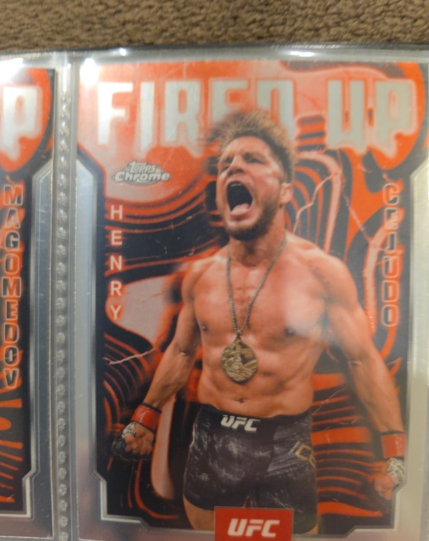 2025 Topps Chrome UFC #FUP-18 Henry Cejudo Fired Up — front